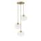 Z-Lite Harmony 3 Light Pendant, Olde Brass & Clear 486P10-3R-OBR - alternate 4